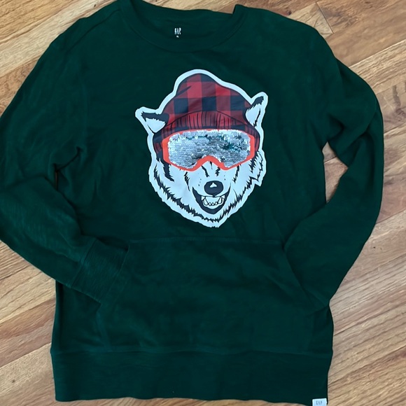 BOYS Thermal GAP KANGAROO POCKET PULLOVER LIKE NEW SZ XL - Picture 1 of 5